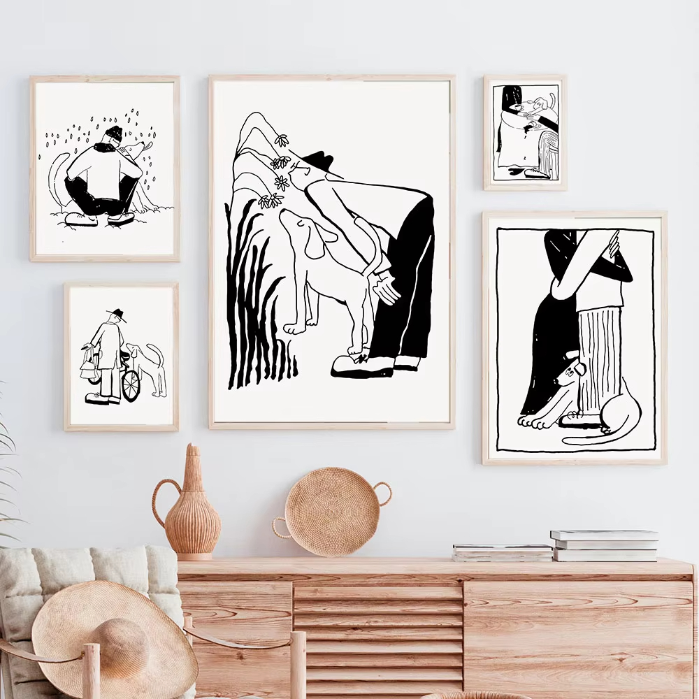 Lifestyle In Korean - Póster de estilo de vida minimalista