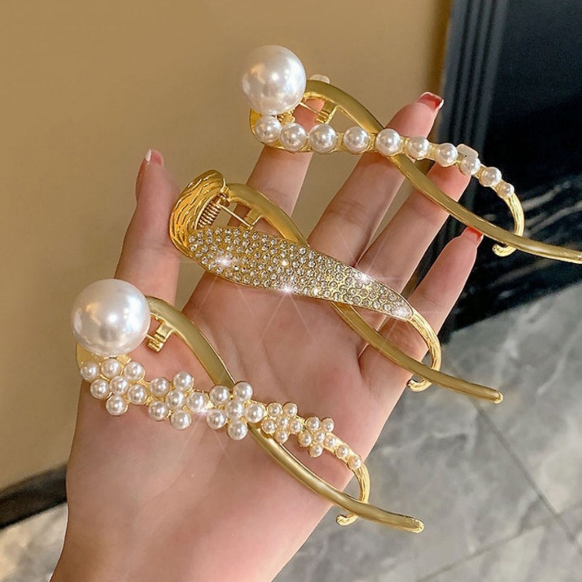 Pinza para el pelo de perlas c - Lifestyle In Korean reseña y precio
